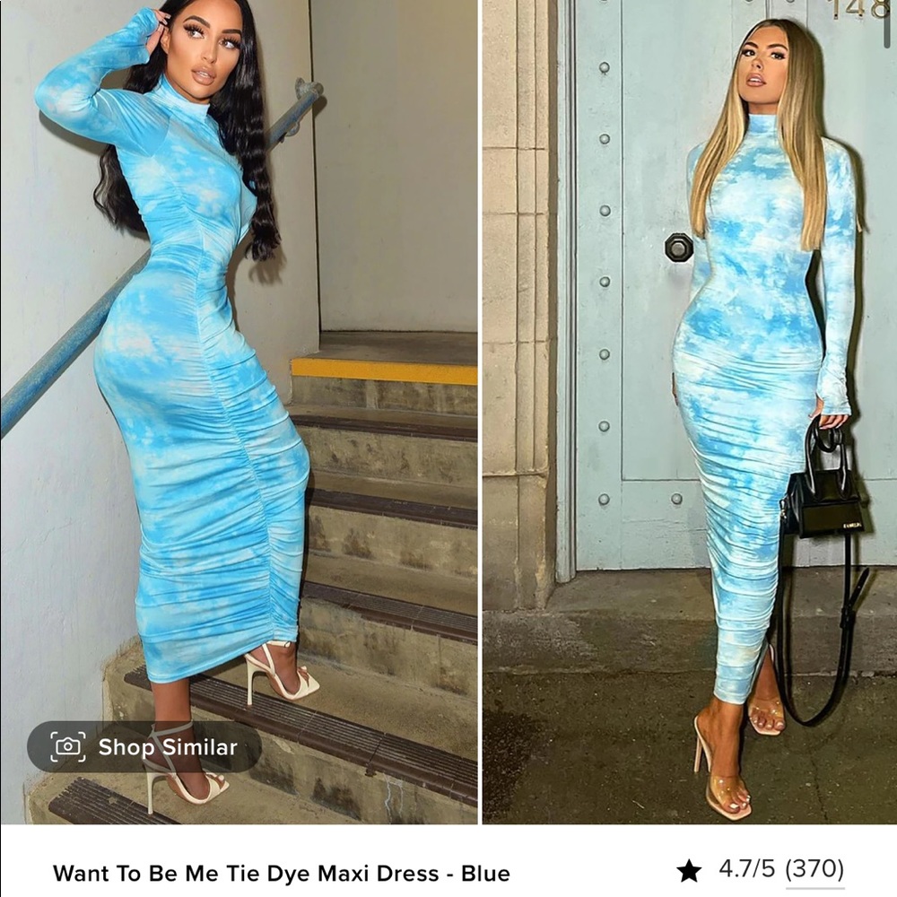 tie dye maxi dress